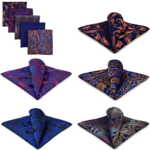 Shlax&Wing Hombres Mezclado Clasificado Patrón Pañuelo De Bolsillo Pañuelo Conjunto 5 PIEZAS POR CONJUNTO