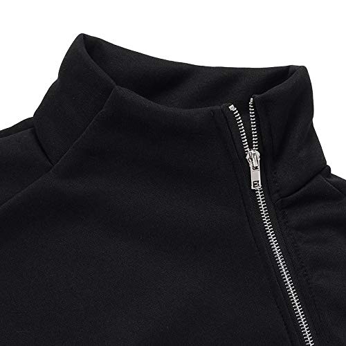 SHOBDW LiquidacióN Sudadera con Capucha para Mujer Impreso Color Block Patchwork OtoñO Invierno Mujer Sudadera Manga Larga Pullover Tops Blusa(Verde,L)