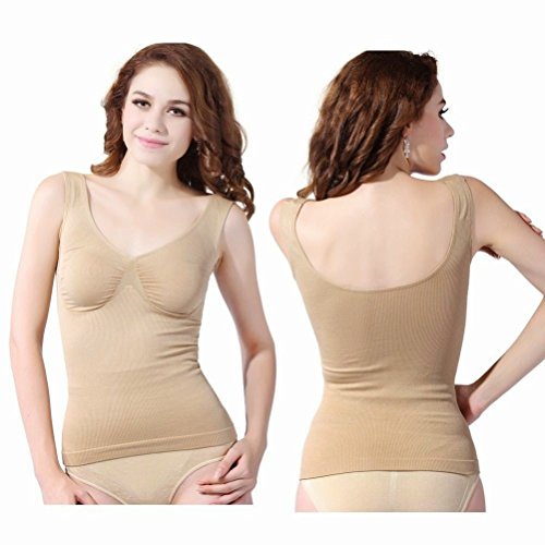 ShopINess Camiseta Moldeadora con Relleno de Pecho (Carne, S)