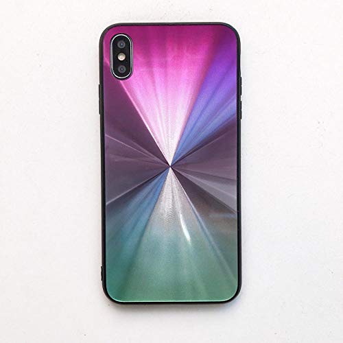 SHOUJIQQ Caja del Teléfono Móvil,Creative Aurora Diamante Láser Degradado para For iPhone X,X,XS MAX,XR Resistentes Al Desgaste Y Anti-Shock Y Antichoque Teléfono Móvil Caso,For IPhonex/For IPhonexs
