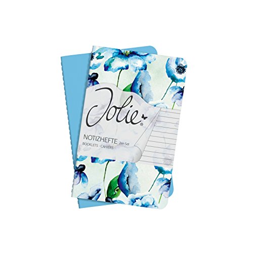 SIGEL JN704 - Set de 2 cuadernos, rayada, formato similar A6, color azul