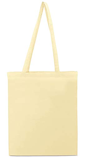 Siglo XXI 10 x Bolsa algodón Natural 41 x 37 cm. Asas largas