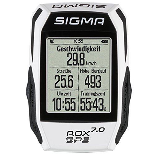 Sigma Sport Rox Gps 7.0 Ciclocomputador bici, Unisex Adulto, Blanco, Talla Única