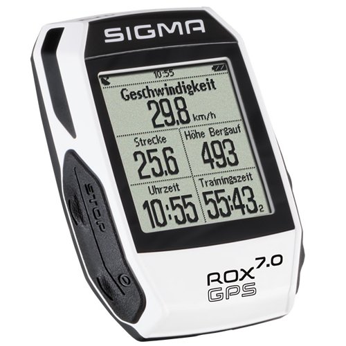 Sigma Sport Rox Gps 7.0 Ciclocomputador bici, Unisex Adulto, Blanco, Talla Única