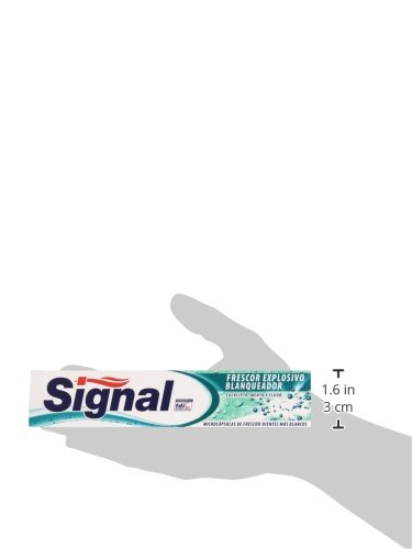 Signal - Frescor Explosivo Blanqueador - Dentífrico con microcápsulas - 1 pack