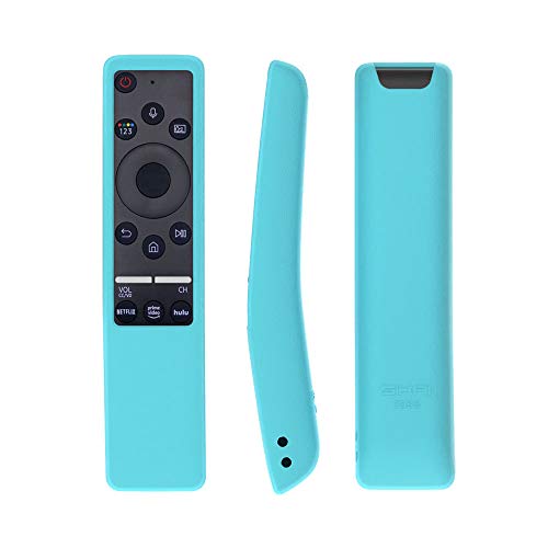 SIKAI Funda Compatible con Mando de Samsung UHD 4K Smart TV Bluetooth Remote Control RMCSPR1BP1 / BN59-01312A Antideslizante Protectora (Luminoso Azul)
