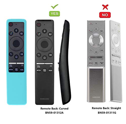 SIKAI Funda Compatible con Mando de Samsung UHD 4K Smart TV Bluetooth Remote Control RMCSPR1BP1 / BN59-01312A Antideslizante Protectora (Luminoso Azul)
