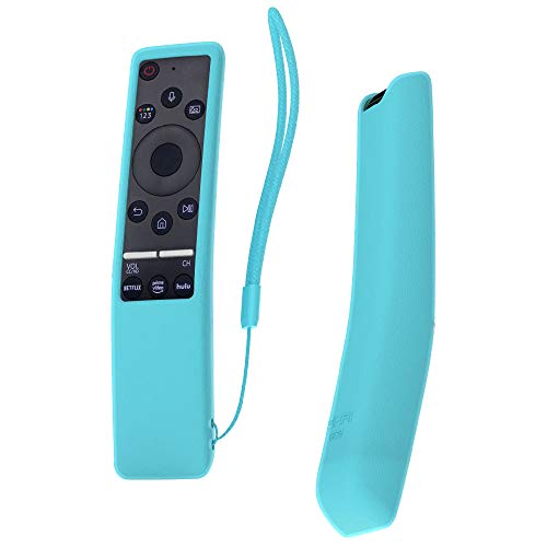 SIKAI Funda Compatible con Mando de Samsung UHD 4K Smart TV Bluetooth Remote Control RMCSPR1BP1 / BN59-01312A Antideslizante Protectora (Luminoso Azul)