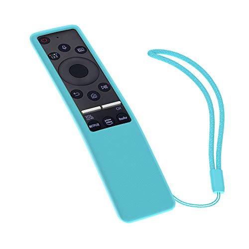 SIKAI Funda Compatible con Mando de Samsung UHD 4K Smart TV Bluetooth Remote Control RMCSPR1BP1 / BN59-01312A Antideslizante Protectora (Luminoso Azul)