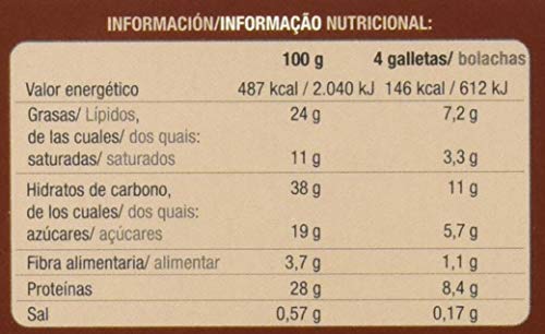 SIKEN Diet - Galletas de chocolate. Estuche de 3 paquetes con 5 galletas cada uno. 155 kcal/4 galletas.