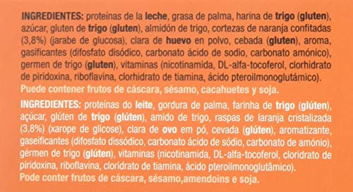 SIKEN Diet - Galletas de naranja. Estuche de 3 paquetes con 5 galletas cada uno. 143 kcal/4 galletas.