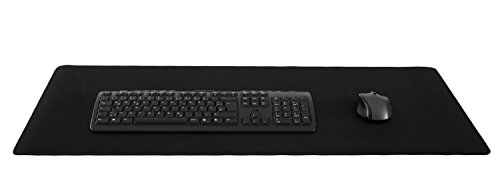 Silent Monsters Alfombrilla ratón Ordenador tamaño XL (900 x 300 mm), Mouse Pad Grande, diseño Negro, Adecuado para ratón de Oficina y para Gaming