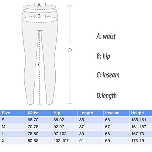 SILIK Womens Sports Workout Leggings atléticos Pantalones de Yoga de Longitud Completa Pantalones de Gimnasia para Correr Gris Oscuro S