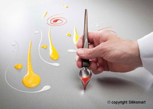 silikomart Decorative Spoons – Set de 2 Piezas de cucharas para la decoración, Acero Inoxidable