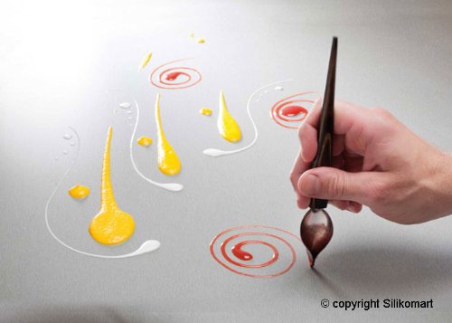 silikomart Decorative Spoons – Set de 2 Piezas de cucharas para la decoración, Acero Inoxidable