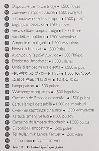 Silk'n Sensepil Cartridge, Cartucho de repuesto profesional, Para depiladoras Sensepil, Pro, Curamed, 1.500 pulsaciones de luz, Blanco, PRR15PEU001