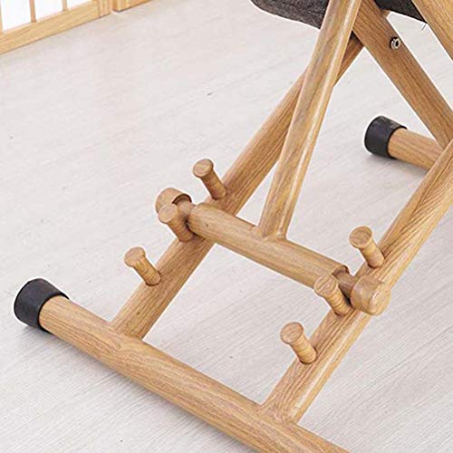 Silla ergonómica para arrodillarse, taburete de madera ajustable para las rodillas asiento correctivo de postura alivio del dolor de cuello alivio de la tensión de la columna vertebral, gr(Color:gris)