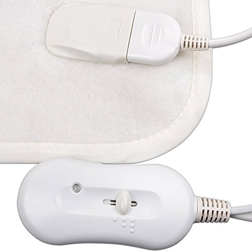 SILVANO Manta eléctrica Doble Cama de Matrimonio 160X140 2 x 60watios Protección automatica contra Calentamiento - 2 Niveles Temperatura - Doble Interruptor - Lavable a Maquina