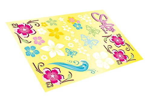 Simba 105739423 Steffi Love Flower Power Bus - Autocaravana con accesorios y muñeca [Importado de Alemania]