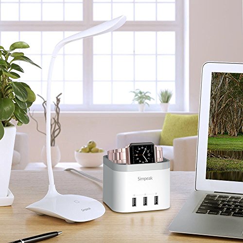 Simpeak Correa Compatible con Apple Watch 6/SE/5/4/3/2/1 Correa 38mm de Acero Inoxidable Reemplazo de Banda Compatible con iWatch Todos los Modelos 38mm,OroRosa