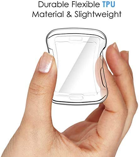 Simpeak Funda Compatible con Apple Watch 38mm Series 3/2(1*Transparent + 1*Rosa Dorado), 2 Packsligero y Suave de Silicona Ultra Fino TPU [Cobertura Completa] Compatible para Apple Watch 38mm