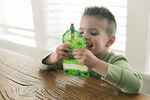 Simple Modern Joey Bolsitas de Alimento Reutilizables Para Bebés y Niños con Doble Cremallera Bolsas de Comida Paquete de 10 bolsas de 150ml Recargables Congelables y Aptos para Lavavajillas Surtido 2