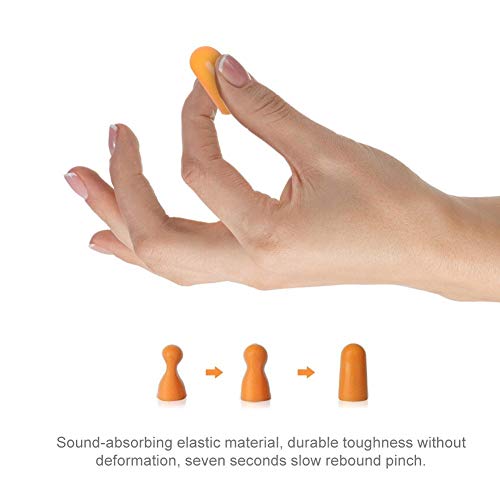 sin líneas Tapones para los oídos antirruido, Tapones para los oídos con Ruido, Tipo insonorizado 10 Piezas para Trabajar Protección auditiva Uso en Viajes Dormir