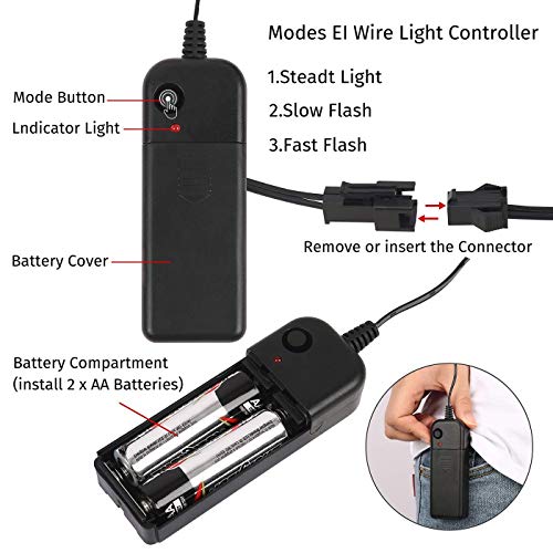 Sinwind Mascara Halloween LED, Máscara de Halloween, Máscaras Halloween de Terror, Halloween Mask para Halloween Cosplay Grimace Festival Fiesta Show (Azul)