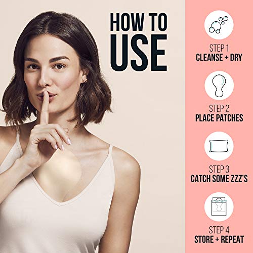 Sio Beauty Almohadilla Antiarrugas para el Pecho – Parche de Silicona Reutilizable de Uso Nocturno para Aplicar en el Escote y Eliminar o Prevenir Arrugas en la Piel (2 Semanas de Uso)