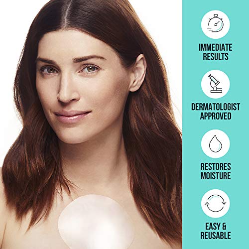 Sio Beauty Almohadilla Antiarrugas para el Pecho – Parche de Silicona Reutilizable de Uso Nocturno para Aplicar en el Escote y Eliminar o Prevenir Arrugas en la Piel (4 Semanas de Uso)