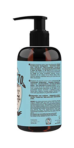 Sir Fausto Champú Barba y Bigote/Beard Shampoo/Acción Antibacteriana & Antiséptica Ingredientes Naturales: Árbol de Te & Te Verde, Proteina Baobab 250ml