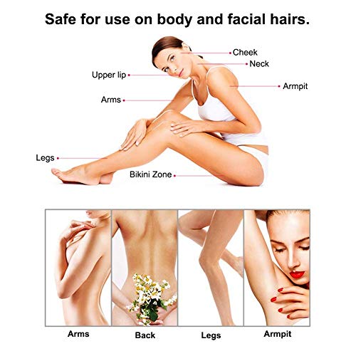 Sistema de dispositivo de eliminación de vello IPL para mujeres y hombres Depilación permanente sin dolor, Depiladora láser permanente, Compacta y 500,000 destellos Belleza de depilación