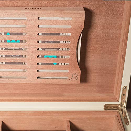 Sistema de humidificación para humidor por Bóveda , nivel de humedad relativa del 69%, de gran tamaño 60 gramos