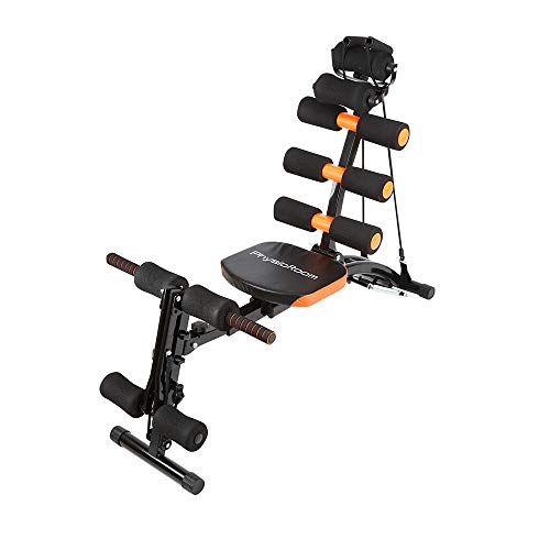 Sistema de tonificación muscular 12 en 1 - máquina con asiento giratorio, Remo, abdominales - entrenamiento fuerza y aeróbico de tronco, abdominales, piernas, brazos, pecho, espalda - Plegable