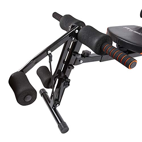 Sistema de tonificación muscular 12 en 1 - máquina con asiento giratorio, Remo, abdominales - entrenamiento fuerza y aeróbico de tronco, abdominales, piernas, brazos, pecho, espalda - Plegable