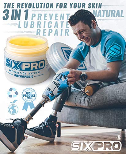 SIXPRO Orthopedic pomada NATURAL. Crema antifricción para tratamiento de llagas, escaras, prótesis, durezas, piel seca y ortopedia en personas con movilidad reducida y tercera edad.