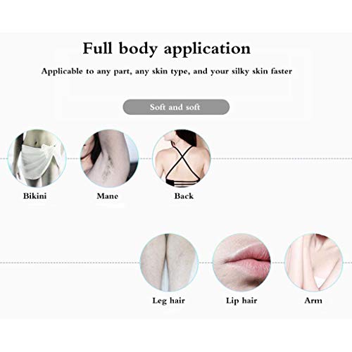 SJYYJJ Dispositivo de depilación láser: raspador de Vello Facial eléctrico multifunción, raspador de Cabello Pinza de Labios eléctrica,White