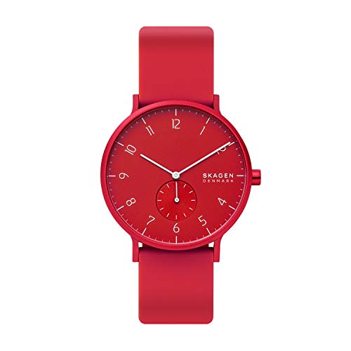 Skagen Reloj Analogico para Mujer de Cuarzo con Correa en Silicona SKW6512