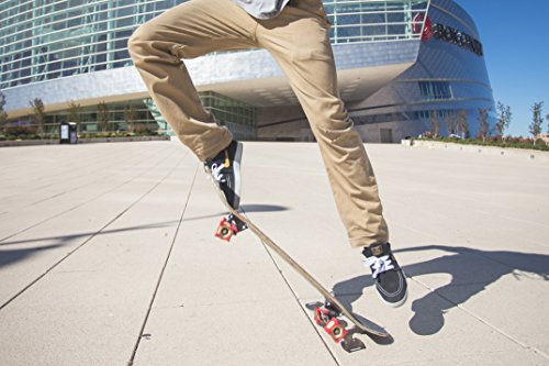 SKATERTRAINER 2.0, el Accesorio de Goma, diseño de monopatín para perfeccionar su Ollie y Kickflip – Aprender, práctica y Tierra Trucos en Nada de Tiempo, Rojo