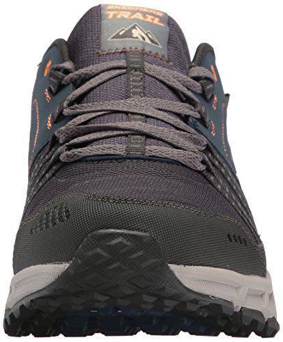 Skechers Escape Plan, Zapatillas de Entrenamiento para Hombre, Azul (Navy/Orange), 40 EU