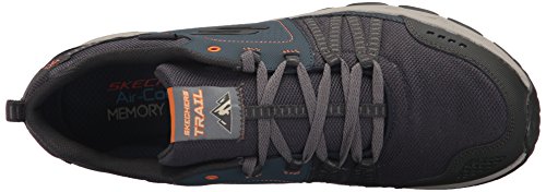 Skechers Escape Plan, Zapatillas de Entrenamiento para Hombre, Azul (Navy/Orange), 40 EU