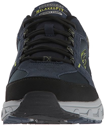 Skechers Men's OAK CANYON Sneakers, Blue (Navy Lime Nvlm), 8 (42 EU)