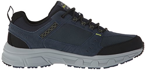 Skechers Men's OAK CANYON Sneakers, Blue (Navy Lime Nvlm), 8 (42 EU)