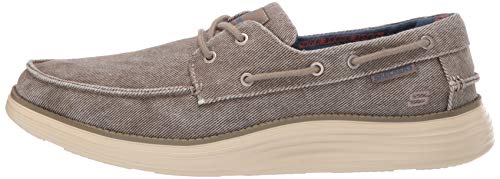 Skechers Men's Status 2.0-LORANO Moccasins, Beige (Taupe TPE), 8 (42 EU)