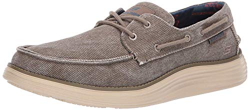 Skechers Men's Status 2.0-LORANO Moccasins, Beige (Taupe TPE), 8 (42 EU)