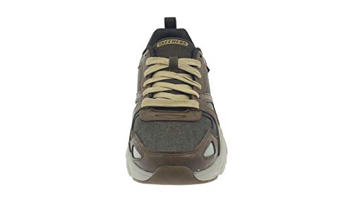 Skechers Men's Verrado- Brogen Hi-Top Trainers, Brown (Brown Olive Brol), 10 UK (45 EU)