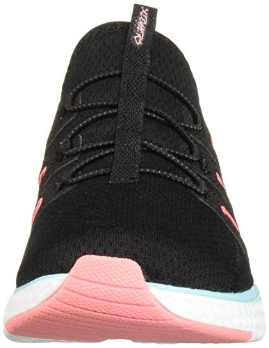 Skechers Solar Fuse-Electric Pulse, Zapatillas sin Cordones para Mujer, Negro (Black Mesh/Blue & Pink Trim Bblp), 3 EU