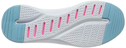 Skechers Solar Fuse Zapatillas Mujer, Azul (Navy Mesh/Hot Pink & Blue Trim Nvhp), 6 (39 EU) EU