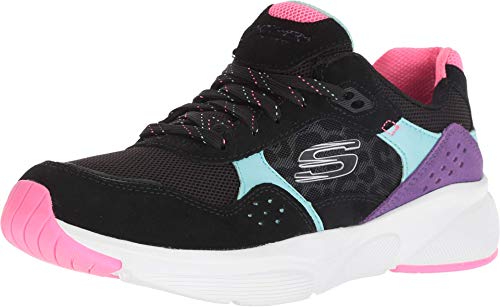 Skechers Women's MERIDIAN-NO WORRIES Trainers, Black (Black Multi Bkmt), 5 (38 EU)