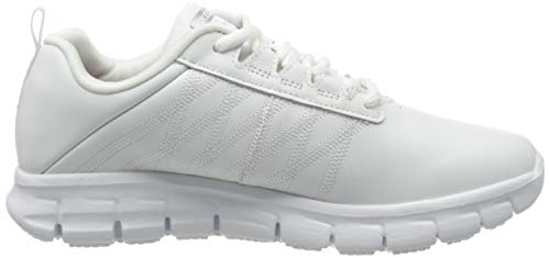 Skechers Women's Sure Track Erath - Ii Lace-up Sneakers, White (White Leather Wht), 5 UK (38 EU)